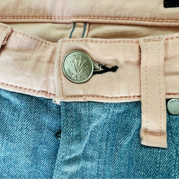 Rag & Bone 2 Tone Stretchy Skinny Jeans size 27 - Picture 3 of 13